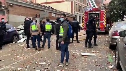 Explosión en la calle Toledo de Madrid