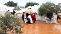 - Suriye'nin kuzeyinde fırtına ve şiddetli yağış mülteci kamplarını vurdu