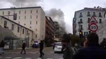 Al menos dos muertos al explotar parte de un edificio en el centro de Madrid