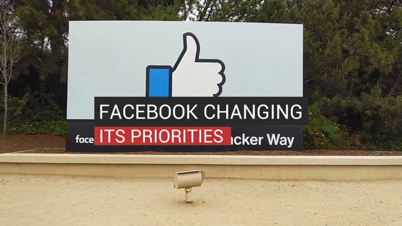 Facebook Changing Its Priorities