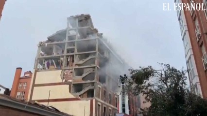 Fuerte explosión en un edificio de la calle Toledo de Madrid