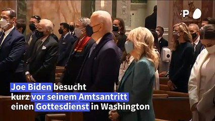 Biden besucht Gottesdienst vor Amtseinführung