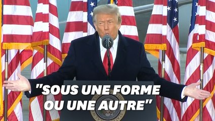 Dans son dernier discours, Trump affirme: "nous reviendrons"