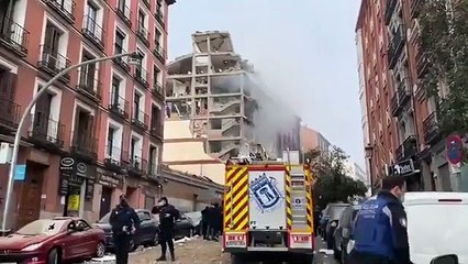Explosión de edificio de la calle Toledo de Madrid