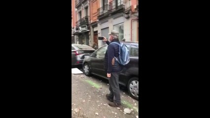 Nuevas imágenes de la explosión en la calle Toledo de Madrid