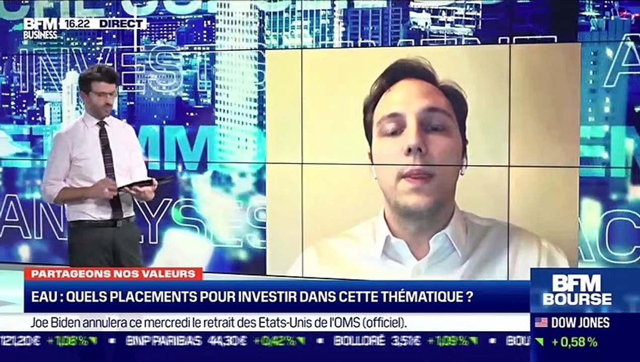 Partageons nos valeurs : Quels placements pour investir dans la thématique de l'eau ? par Pierre Miramont - 20/01