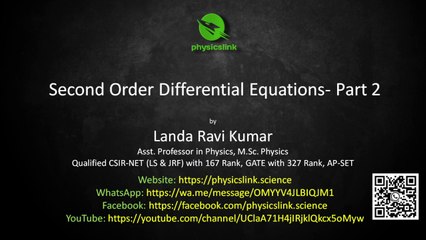 2nd Order Differential Equations - Part 2