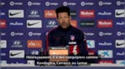 Atl. Madrid - Simeone : "Nous laissons Dembélé s'installer de la meilleure façon possible"