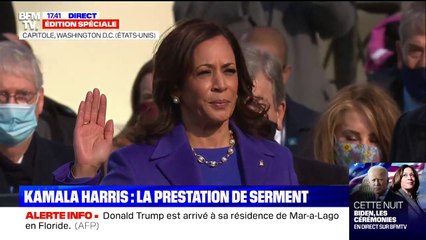 Kamala Harris prête serment et devient la première femme vice-présidente des Etats-Unis
