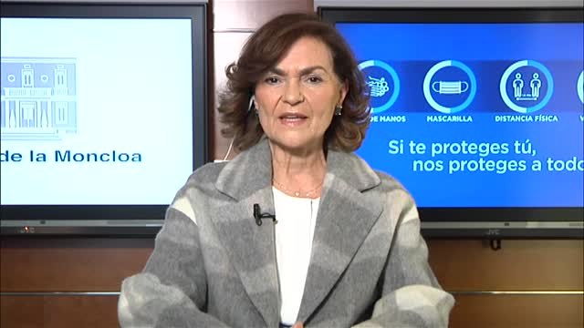 Carmen Calvo tacha de deshonor la actuación del consejero de Salud de Murcia