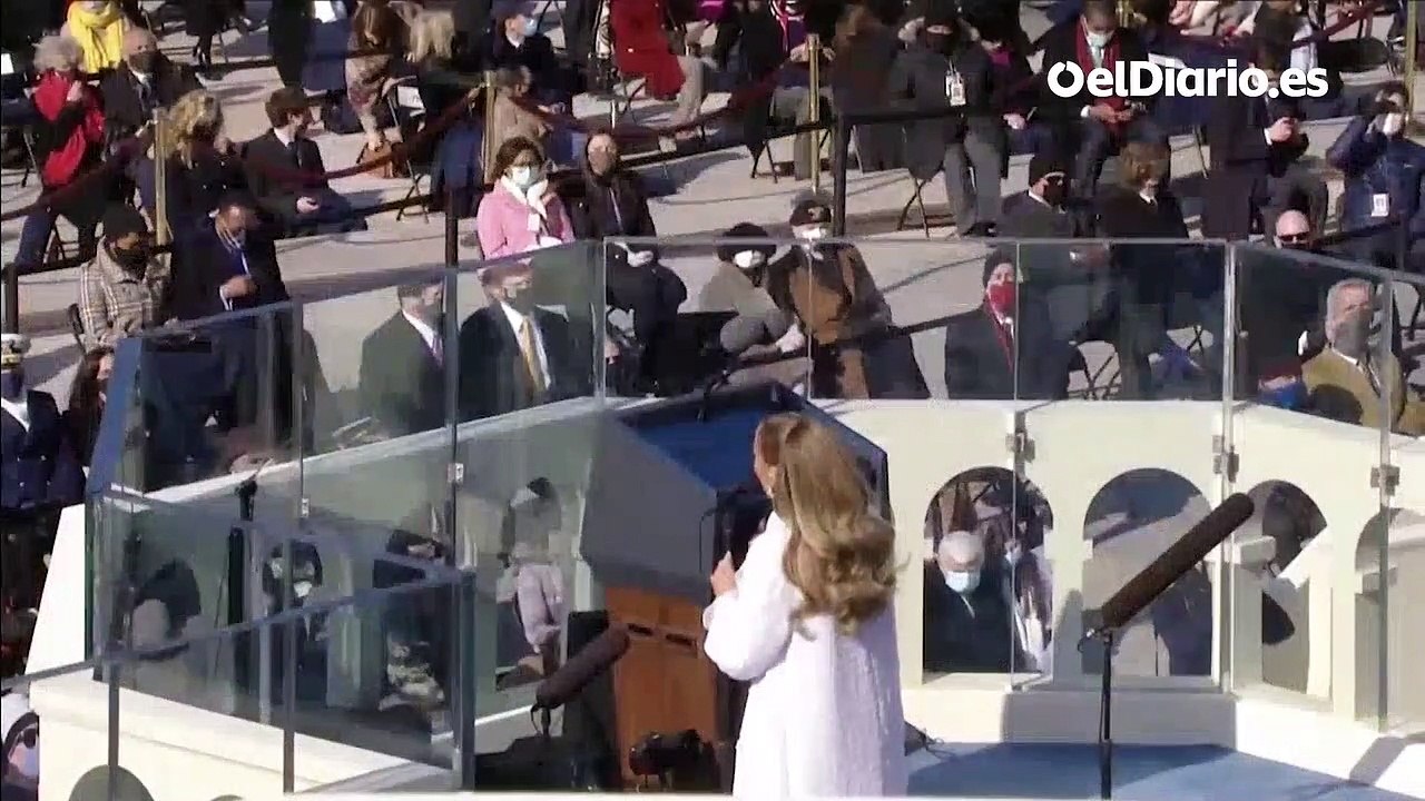 Jennifer López canta 'This Land is Your Land' en la toma de posesión de Joe Biden y Kamala Harris