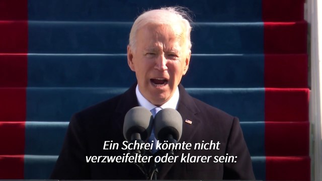 Joe Biden: Wir werden weißes Vorherrschaftsdenken besiegen