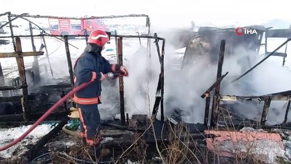 Sakarya’da roman vatandaşın çadırı yandı, komşusu yardım istedi