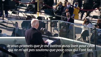 Investiture de Joe Biden: "Je serai le président de tous les Américains"