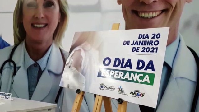 “Sentimento de esperança, confiança, conquista e vitória contra o coronavírus”, diz primeira cascavelense vacinada contra a Covid-19