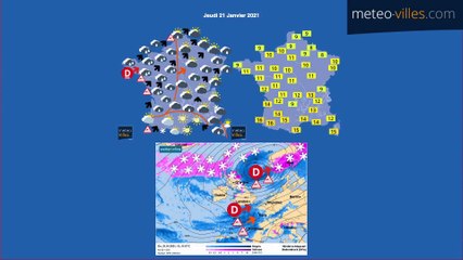 bulletin meteo du mercredi 20 janvier 2021