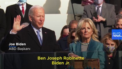 Canlı: ABD'de Joe Biden yemin ederek ülkenin 46. başkanı oldu