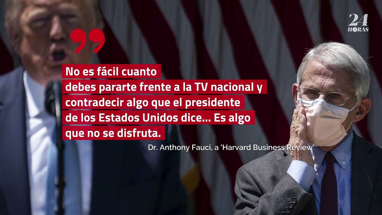 El Dr. Fauci reconoció que trabajar en el gobierno de Donald Trump fue  ‘algo incómodo’