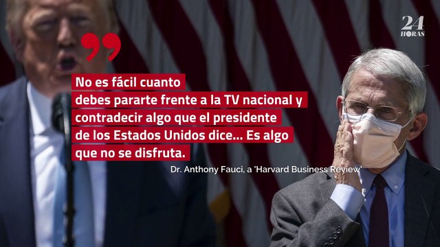 El Dr. Fauci reconoció que trabajar en el gobierno de Donald Trump fue ‘algo incómodo’