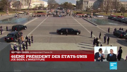 Investiture de Joe Biden : le président et sa vice-présidente en route vers le cimetière national d’Arlington