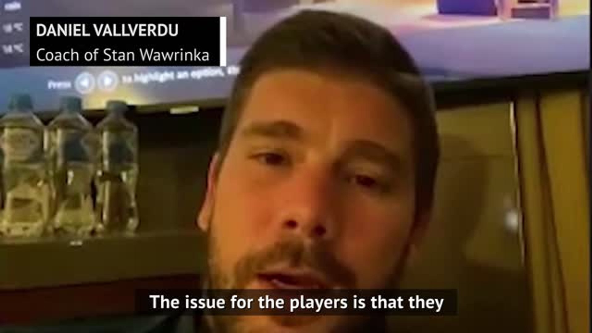 Players frustrated at inability to train - Wawrinka coach Vallverdu - video  Dailymotion