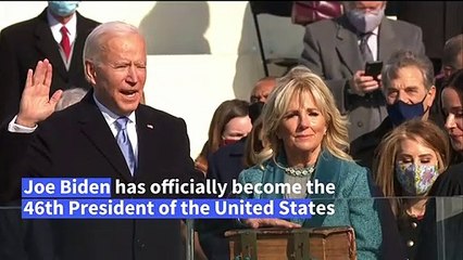 Joe Biden promises to be 'President for all Americans' as Trump era ends