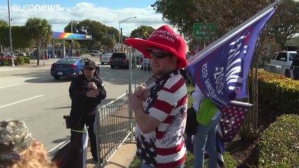 Trump se despide con un baño de masas en Florida, donde fija su residencia oficial