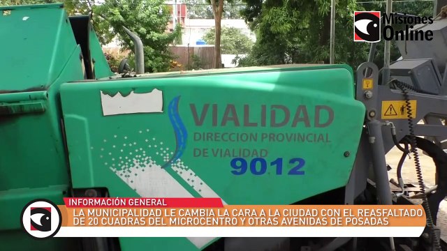 La Municipalidad le cambia la cara a la ciudad con el reasfaltado de 20 cuadras del microcentro y otras avenidas de Posadas