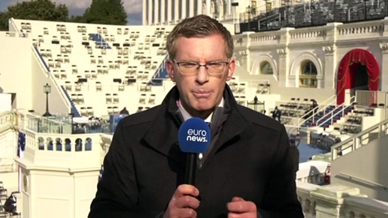 Amtsantritt von Biden ohne Publikum: 'Ein fast unheimlicher Anblick'