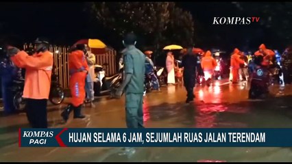 Hujan Selama 6 Jam, Sejumlah Ruas Jalan Terendam