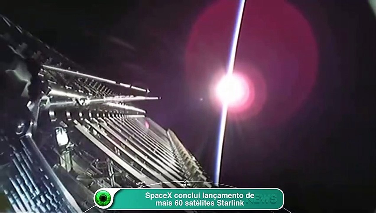 SpaceX conclui lançamento de mais 60 satélites Starlink