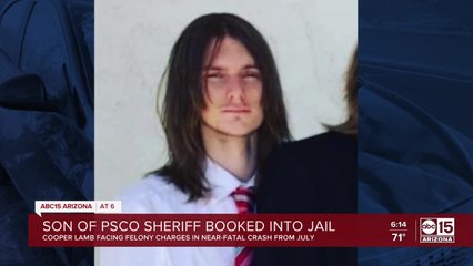 Son of PCSO Sheriff Mark Lamb booked into jail