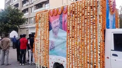 विधायक शक्तावत को अंतिम नमन, मोक्ष रथ से उदयपुर से भींडर तक अंतिम यात्रा रवाना
