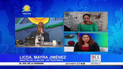 Licda. Mayra Jiménez Ministra de la Mujer habla en exclusiva sobre el caro Leonardo Faña