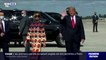 Melania Trump boude la photo à la descente d'Air Force One en Floride