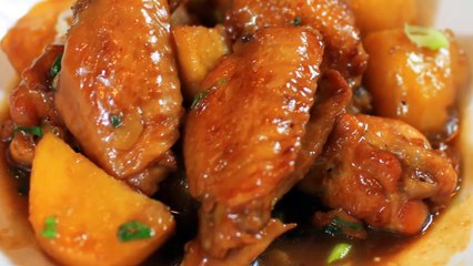 how to make Chicken Wings with Potatoes recipe _
