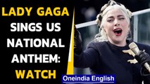 Lady Gaga sings US National anthem at President Joe Biden's inauguration ceremony | Oneindia News