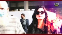 Actress Zareen Khan with Father & Mother Spotted Mumbai Airport