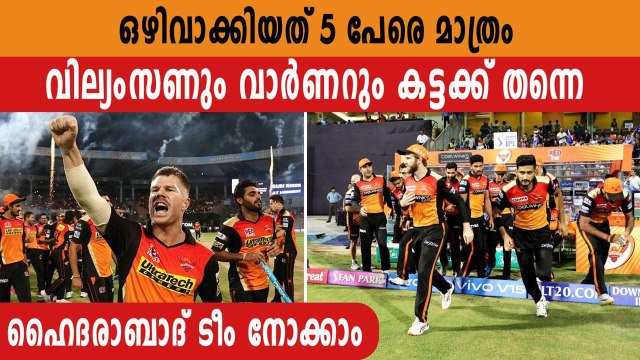 SRH Full List of Players Released And Retained For IPL 2020 | Oneindia Malayalam