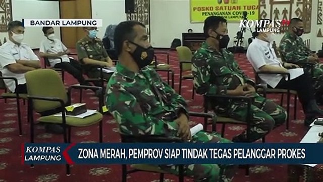 8 Daerah di Lampung Masuk Zona Merah, Pemerintah Siapkan Sanksi Tegas Bagi Pelanggar Prokes