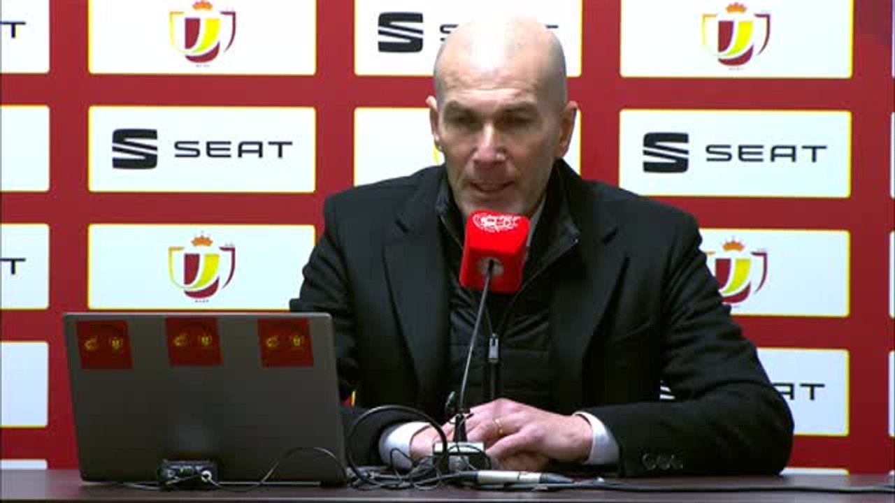 Zidane: "Asumo toda la responsabilidad y estoy tranquilo. Vamos a ver qué pasa estos días"