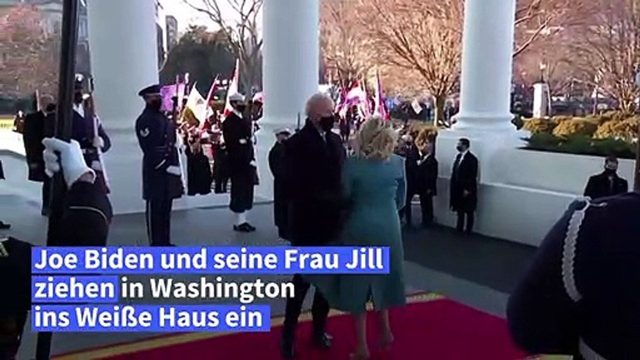 So ziehen die Bidens ins Weiße Haus ein