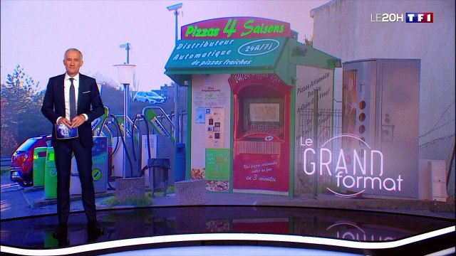 Le grand format ; l'incroyable succès des distributeurs automatiques de pizza - Le journal de 20h