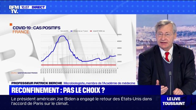 Covid-19: pour le Pr Patrick Berche, si le nombre de cas de variants augmente fortement, on va vers un reconfinement