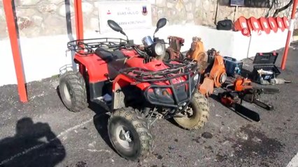 Traktör hırsızı jandarmadan kaçamadı