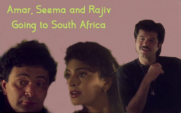 Amar, Seema and Rajiv Going to South Africa | Karobaar: The Business of Love (2000) | Rishi Kapoor | Juhi Chawla | Himani Shivpuri | Bollywood Movie Scene | Part 7