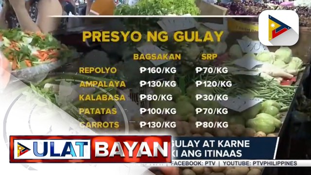 #UlatBayan | Presyo ng ilang gulay at karne ng baboy, malaki ang itinaas; bagsakan ng agri products sa QC, ininspeksyon ng DA; DA, maglalaan ng P5-M buffer fund para bilhin ang mga produkto ng mga magsasaka