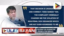 #UlatBayan | Reklamo vs. Sen. Koko Pimentel kaugnay ng quarantine protocol, ibinasura ng nat’l prosecution service