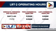 #UlatBayan |  Tatlong istasyon ng LRT-2, balik-operasyon na bukas