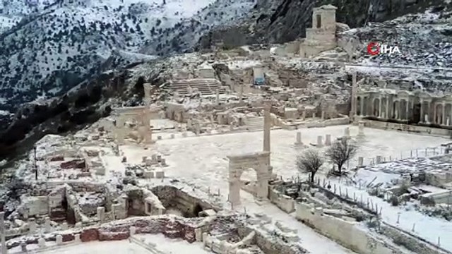 Sagalassos Antik Kenti beyaza büründü
